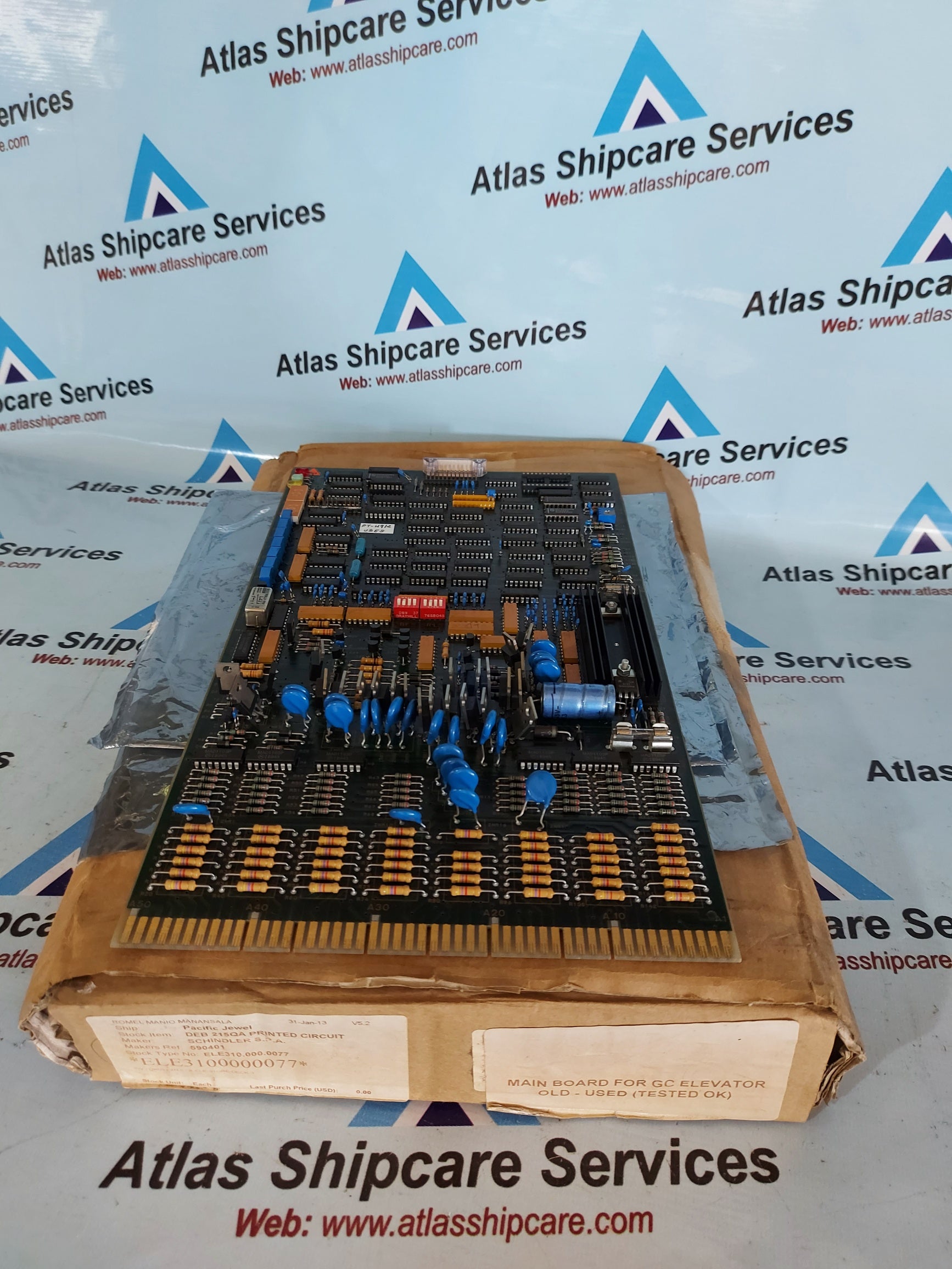 SCHINDLER DEB 215.QA 590401 CIRCUIT BOARD